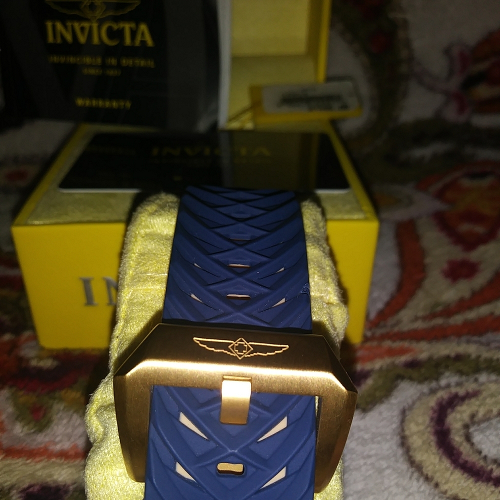 Invicta 18k Gold Plated Automatic Watch NWT - Picture 9 of 12